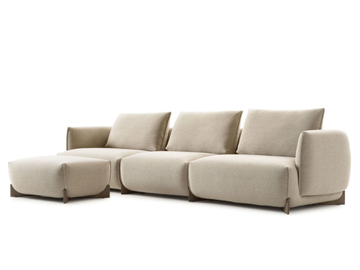 LXR29 - 3 seater fabric sofa by LEOLUX LX - view 3